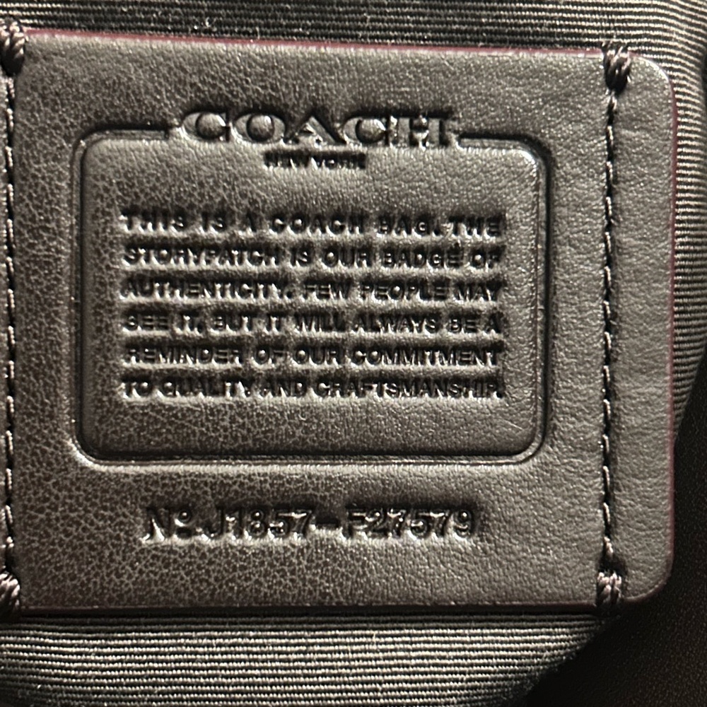 Coach Lexy Shoulder Bag F27579 Brown Signature Canvas Leather Trim - Picture 7 of 7